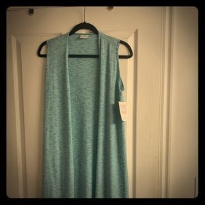 LuLaroe Joy Duster Cardigan Light Turquoise Blue